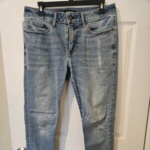 Express Skinny Fit Light Blue Jeans